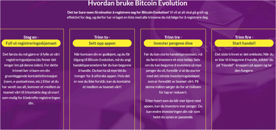hvordan bruke bitcoin evolution