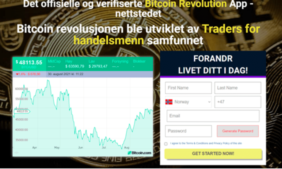 Bitcoin Revolution - Svindel eller Ekte? Les Anmeldelse