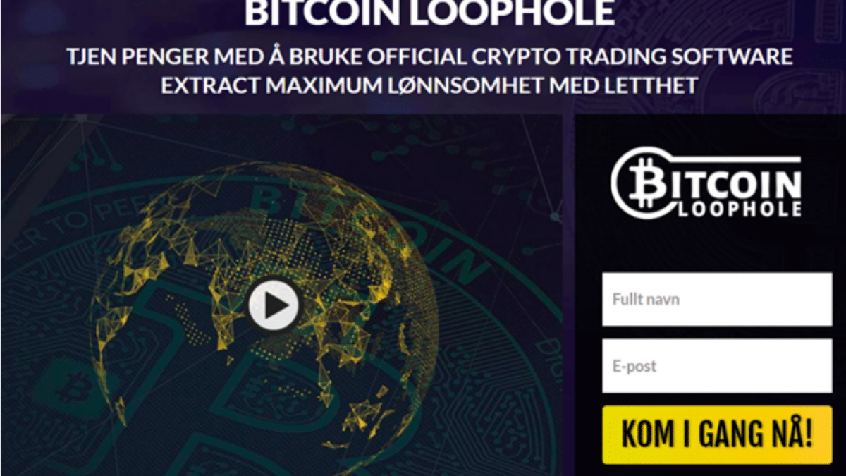 Bitcoin Loophole Erfaringer - trygt eller svindel?