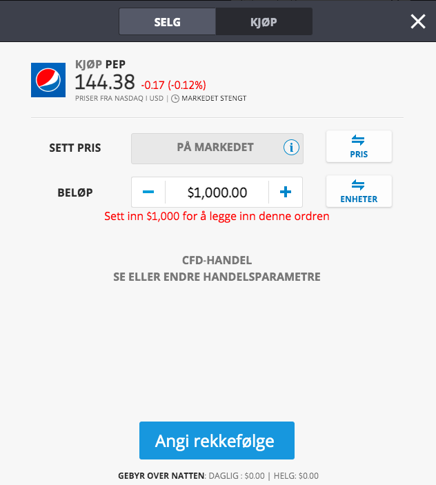 utbytteaksjer pepsi