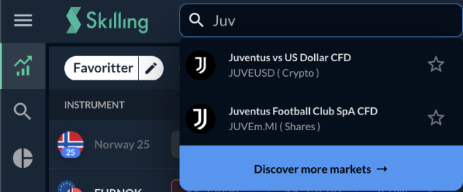 Juventus skilling stock