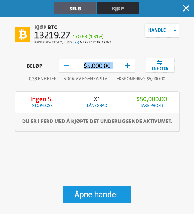 kjøp bitcoin beste trading platform