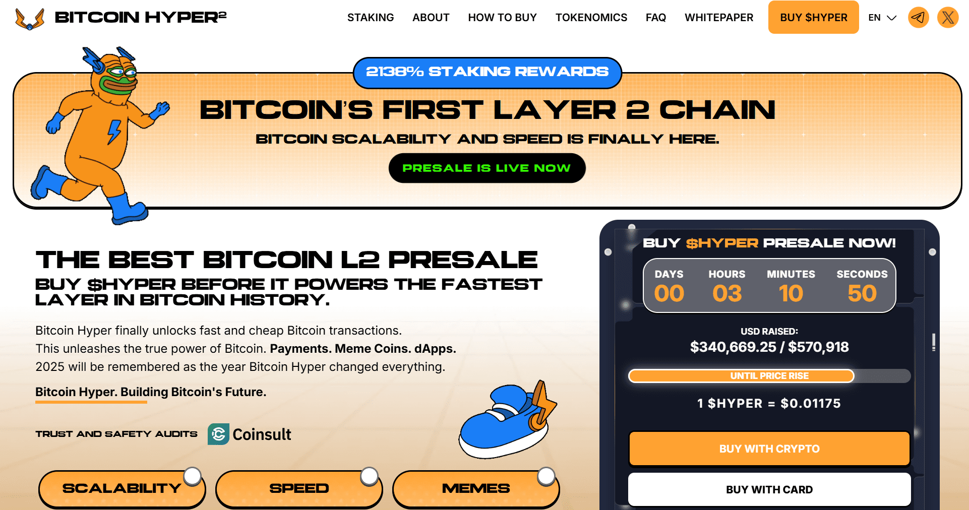 Kryptoforhåndssalget til Bitcoin Hyper