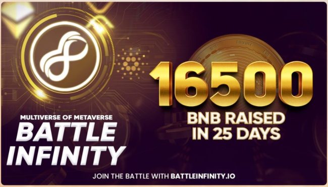 Battle Infinity samlet inn 16 500 BNB på 25 dager