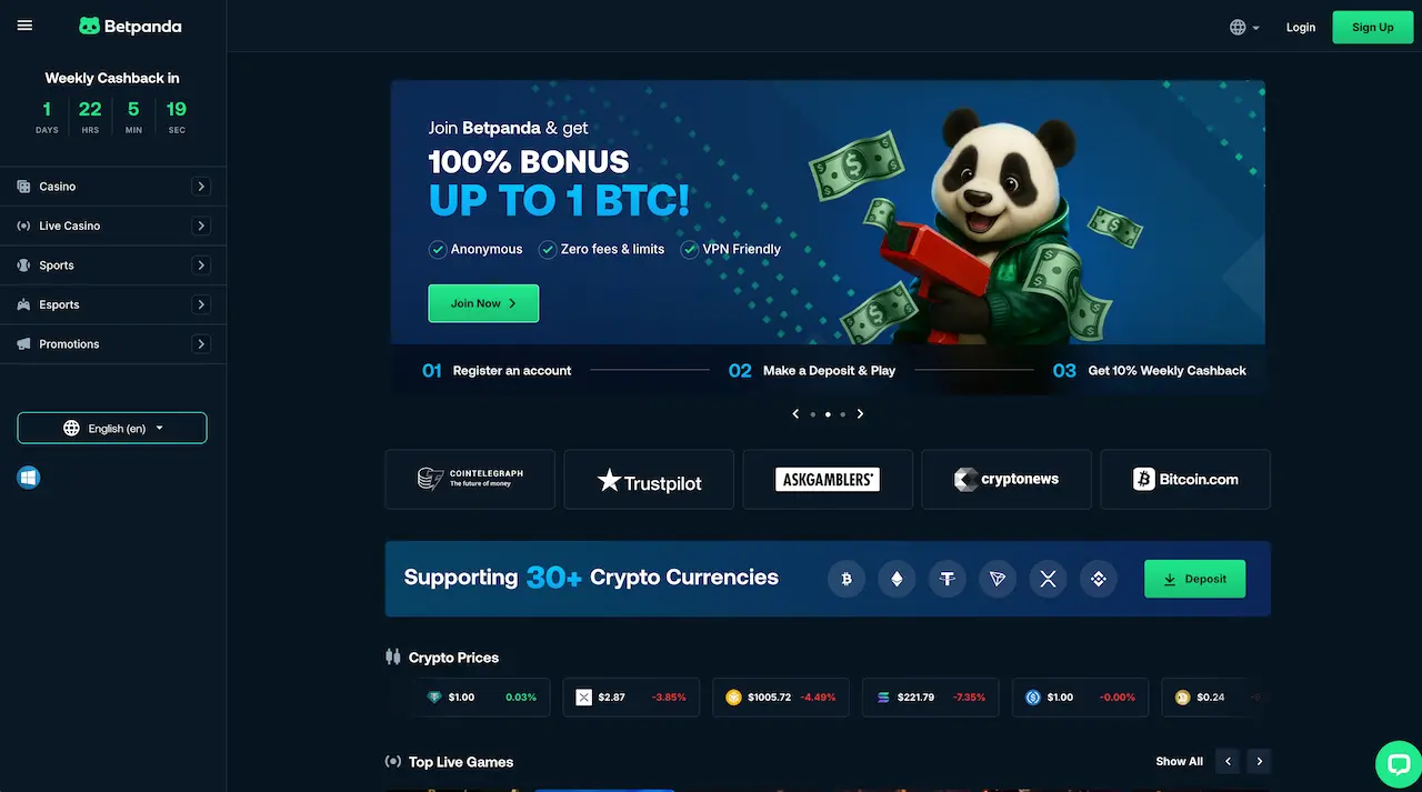 Betpanda kryptocasino