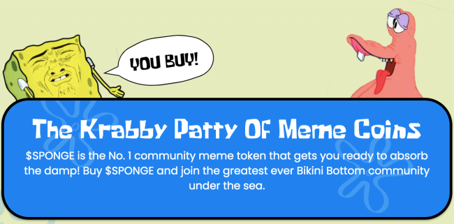 Kjøpe Spongebob - the krabby patty of meme coin