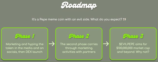 Evil pepe roadmap