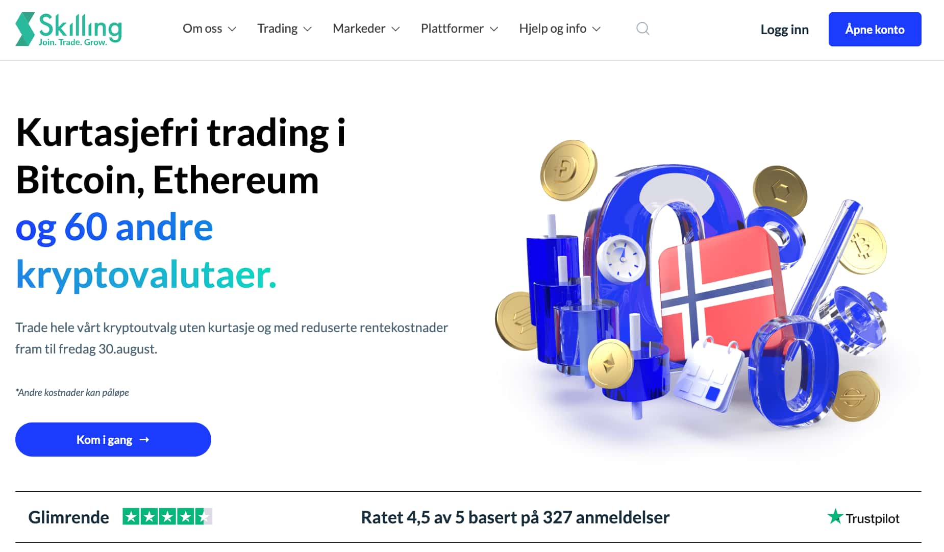 Skilling Norge forsiden med anmeldelser